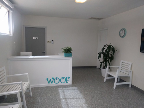 Woof Reception Signs Custom Made by VizComm Signs & Graphics