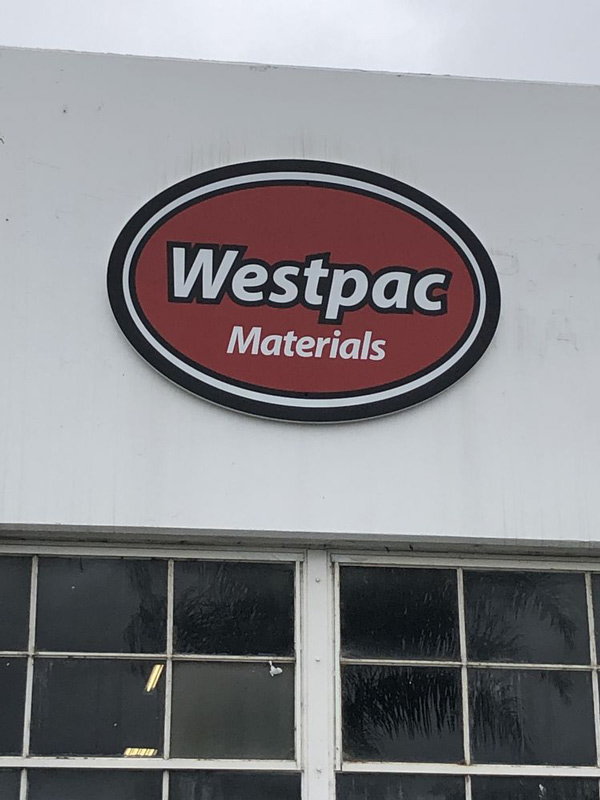Westpac Materials Exterior Signage in Orange County, CA