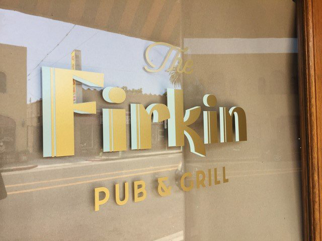 Exterior Office Door Signs for The Firkin in California