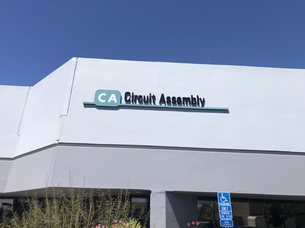 Custom channel letter signs for a location in Irvine, CA