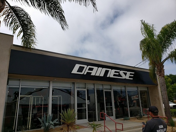 Custom Lighted Channel Letters for DAINESE in Santa Ana, CA