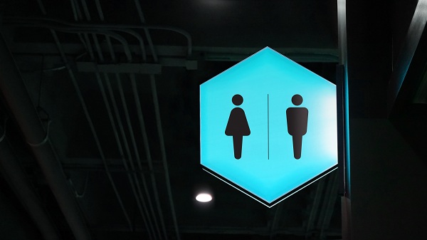 illuminated bathroom signs maker