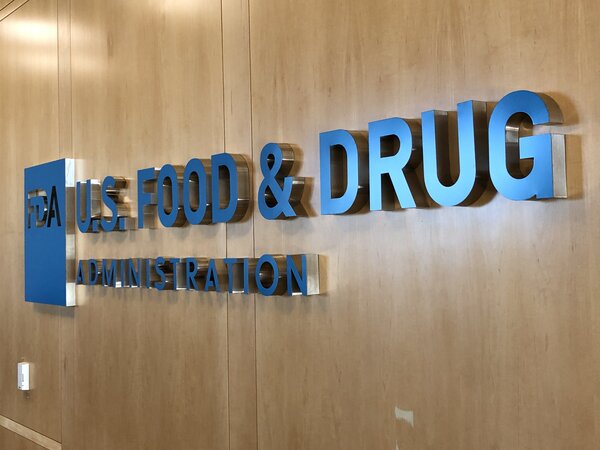 Interior Metal Sign Letters for FDA in Orange County, CA 