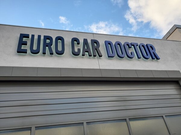 Commercial Channel Letter Sign for EURO CAR DOCTOR