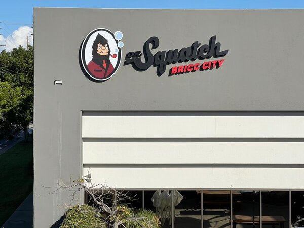Custom Outdoor Building Signs for Squatch BRICC CITY